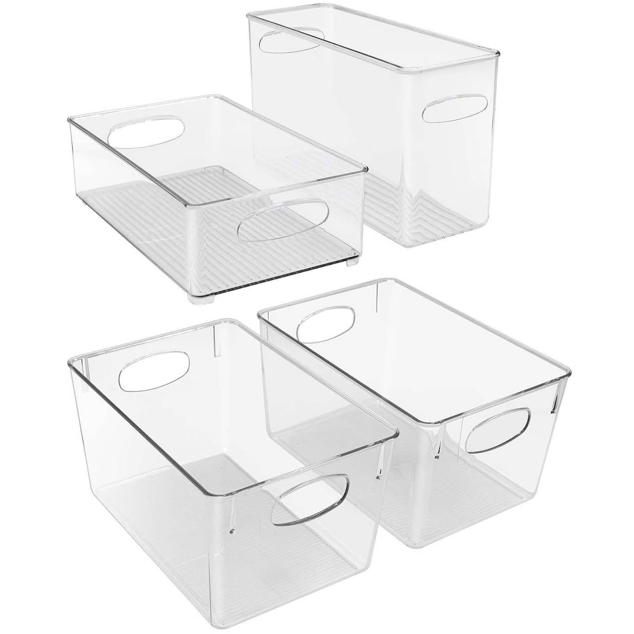 Sorbus Clear Fridge & Freezer Organizing Bin Set